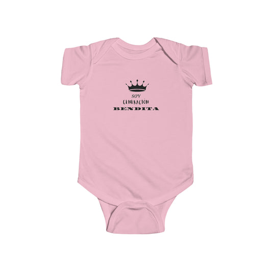 Infant Fine Jersey Bodysuit# Body para bebé #Body para bebé personalizado # cristianos# Soy Generación Bendita# Infant Fine Jersey Bodysuit# Baby Bodysuit #Personalized Baby Bodysuit #Christians# I Am Blessed Generation