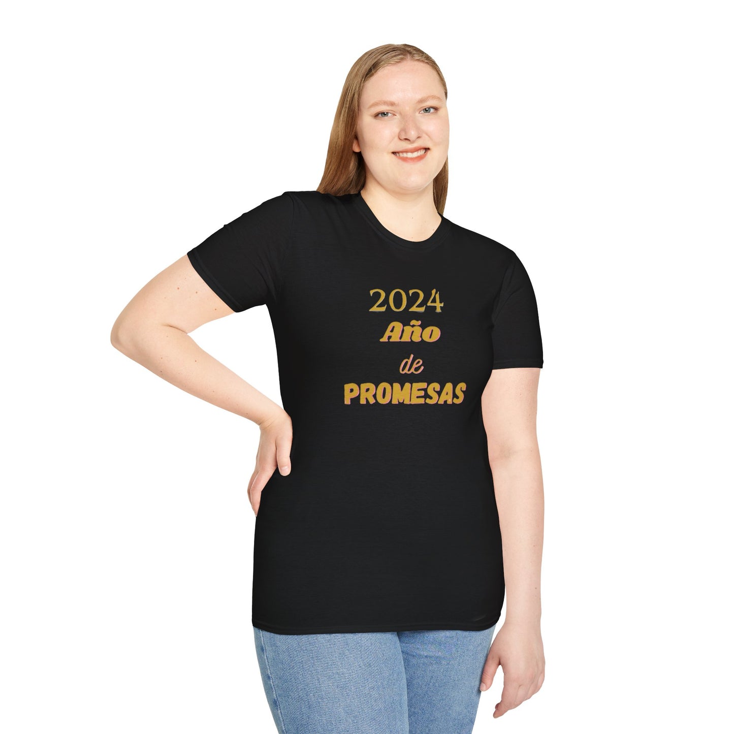 Unisex Softstyle T-Shirt #2024 year of Promises#personalized t-shirt#positive messages